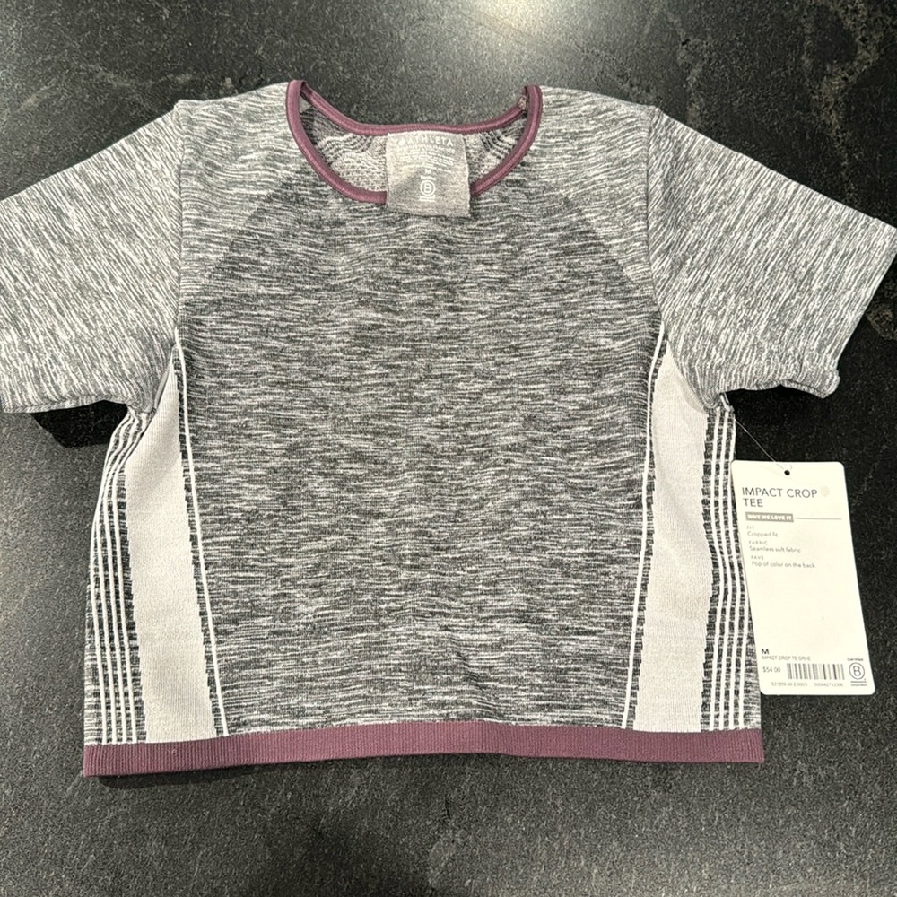 Never worn, tags removed Athleta cropped top